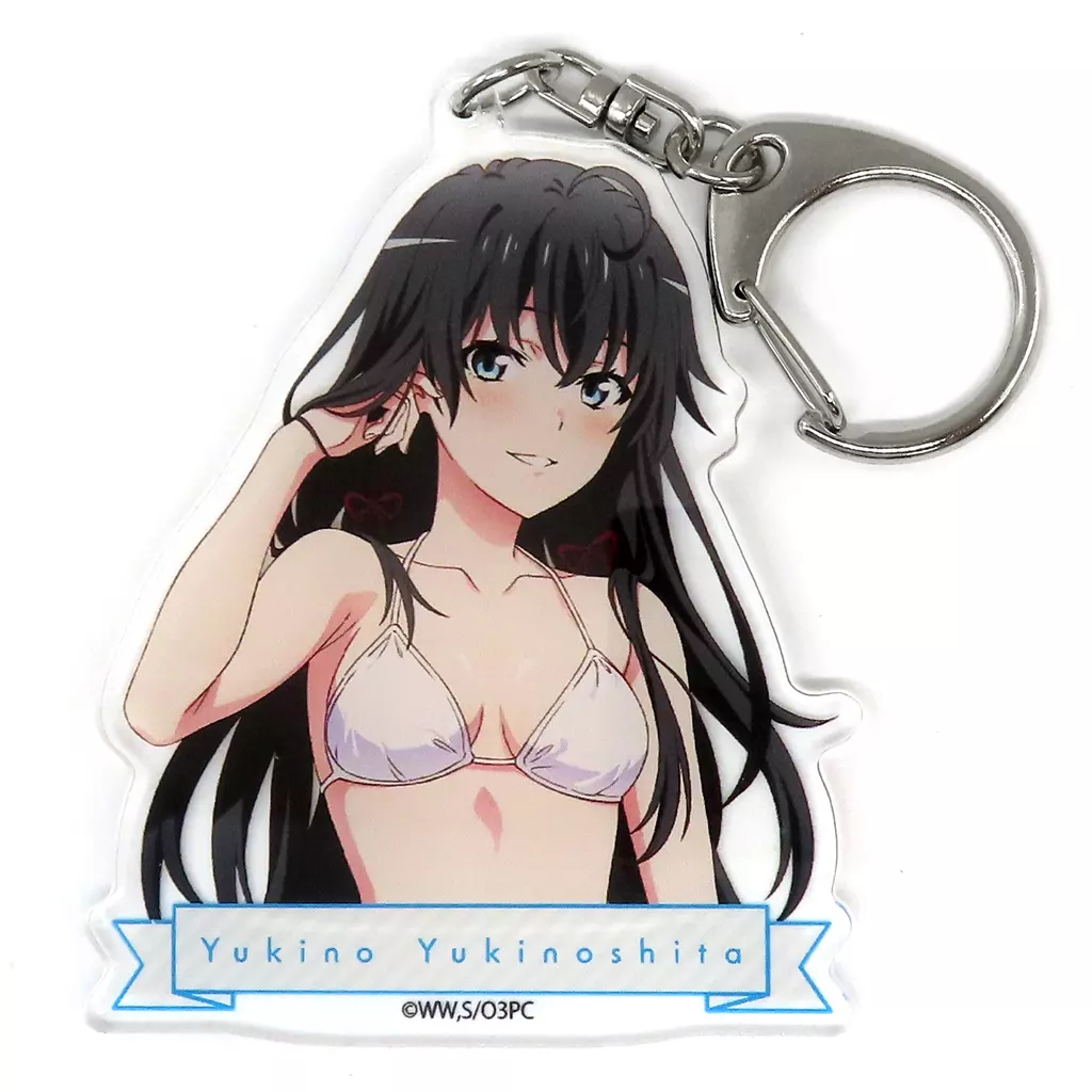 雪ノ下雪乃(白ビキニ) アクリル 「DMMスクラッチ! やはり俺の青春ラブコメはまちがっている。完 第二弾」 C-1賞