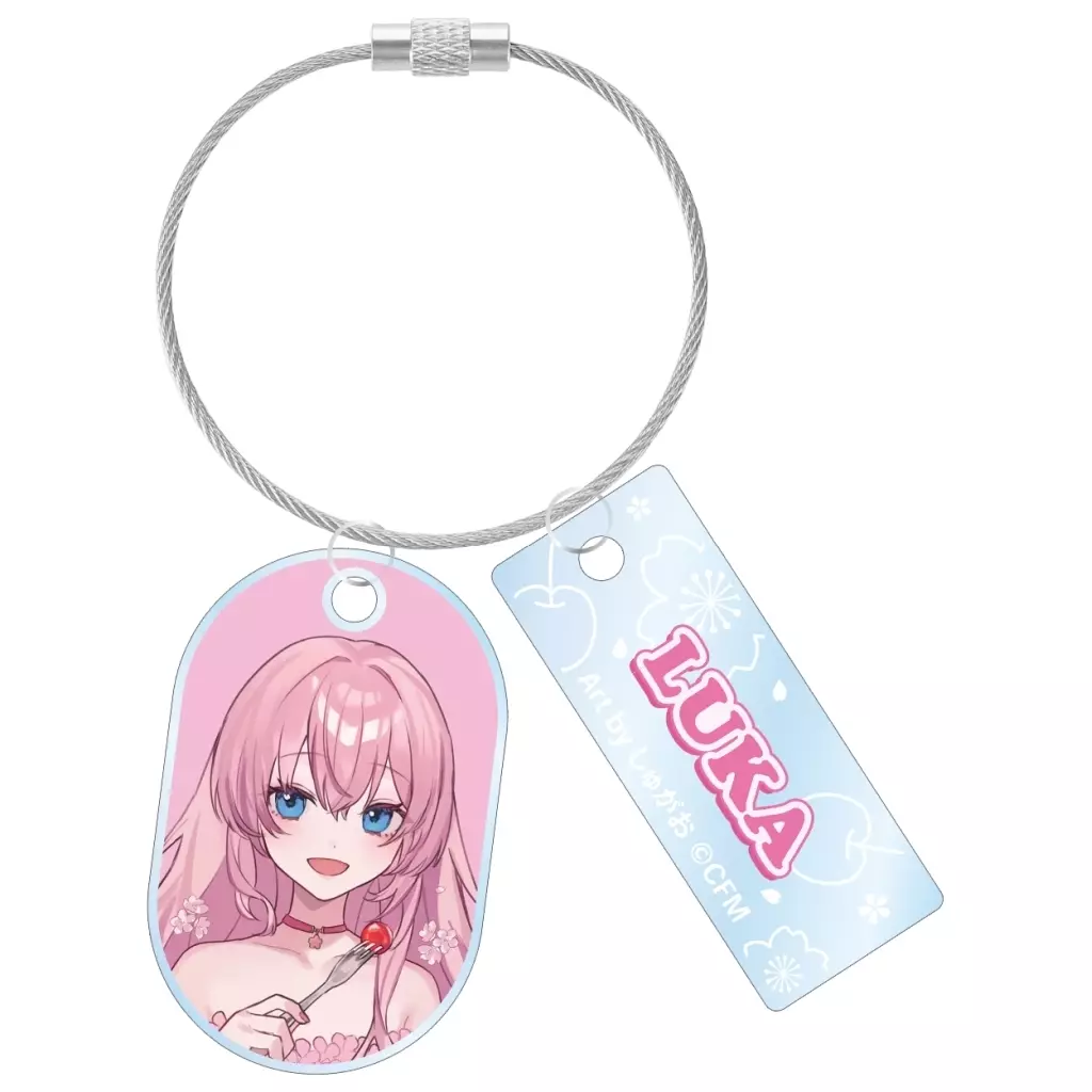 巡音ルカ 桜パーティーver. Art by しゅがお 2連ワイヤーアクリル 「桜ミク」