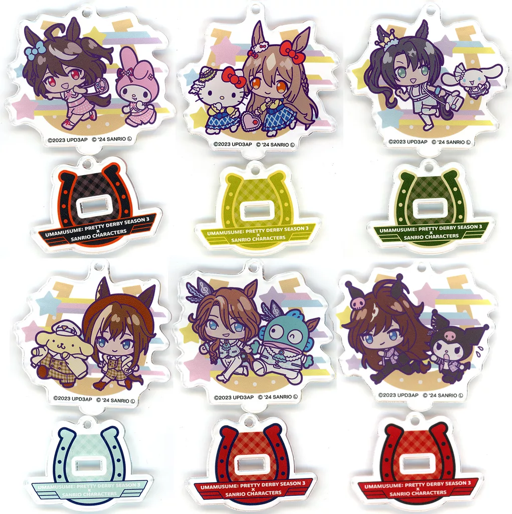 全6種セット 「ウマ娘 プリティーダービー Season 3×サンリオキャラクターズ PremiumShop ミニアクリルスタンド ミニキャラver.」