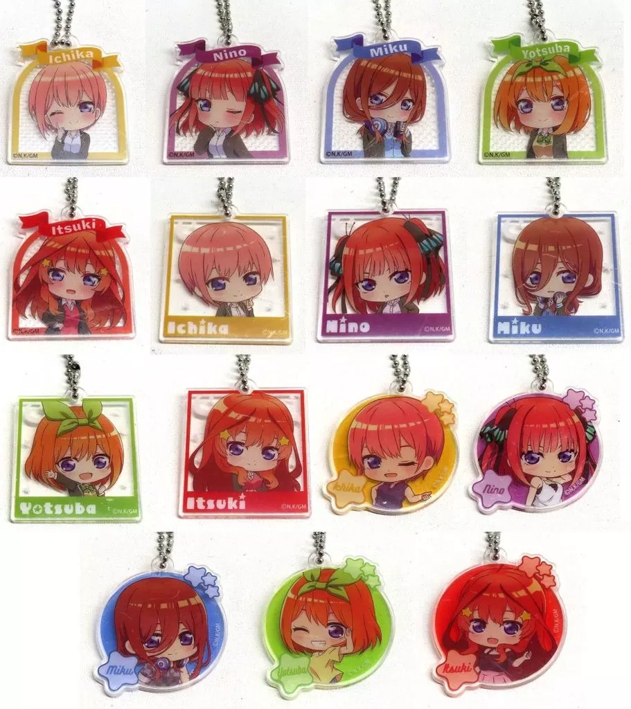 全15種セット 「五等分の花嫁 コレクト アクリルキーチェーン」