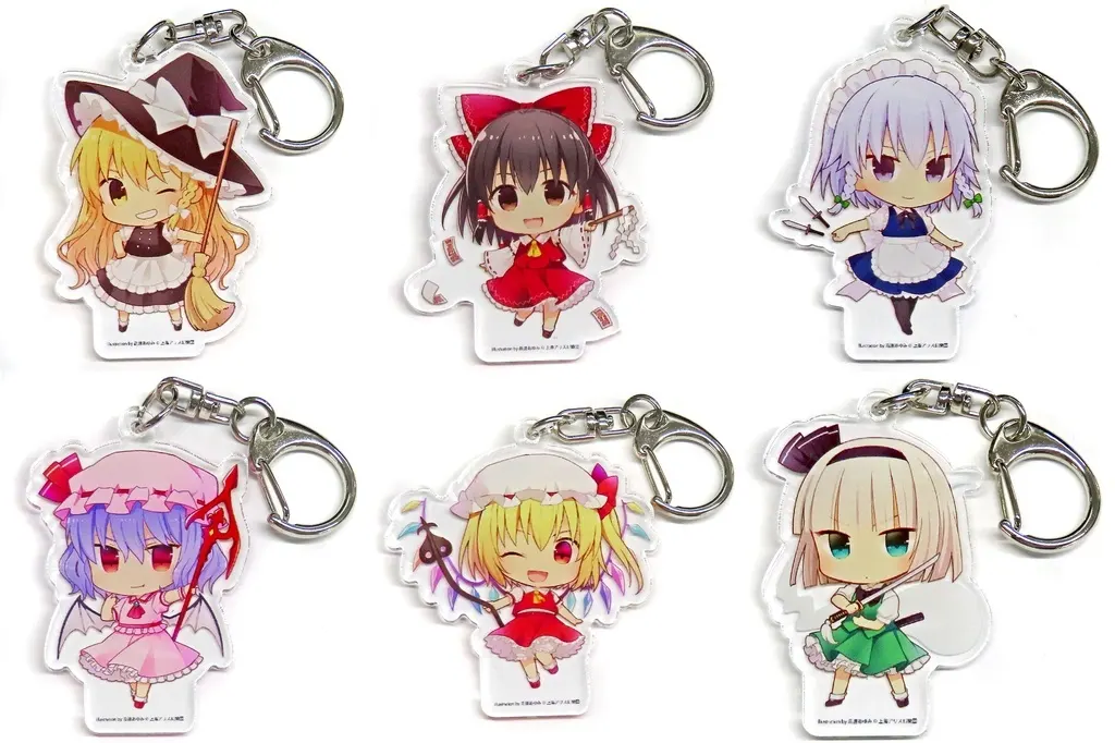 全6種セット アクリル 「くじラック 東方Project」 D賞
