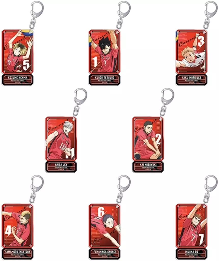 全8種セット 「ハイキュー!! アクリルコレクション 音駒高校」