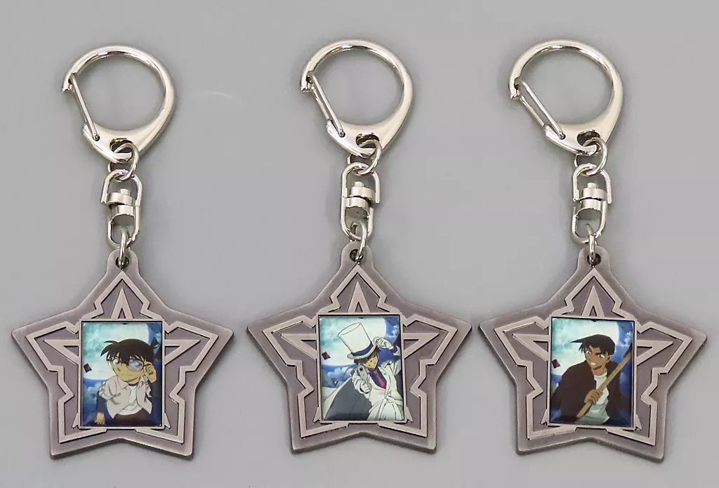 江戸川コナン＆服部平次＆怪盗キッド メタルチャームセッ(3個セット) 「劇場版 名探偵コナン 100万ドルの五稜星」 セブンネット限定