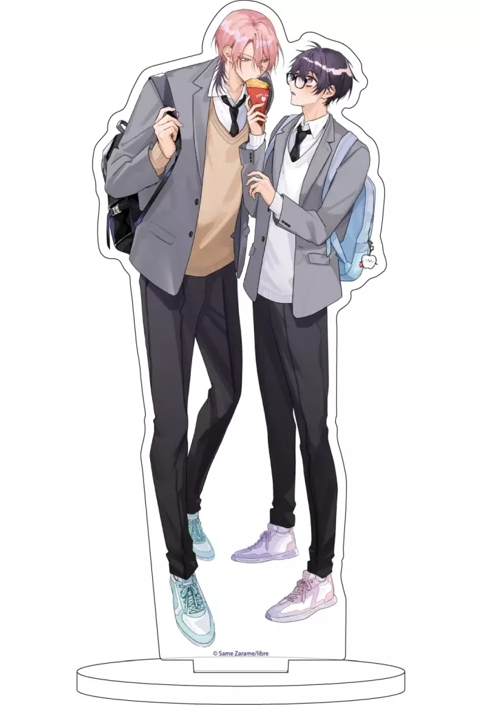 01.漆原覚&日並景太(描き下ろしイラスト) アクリルスタンド 「着飾るヒナはまだ恋を知らない」_image