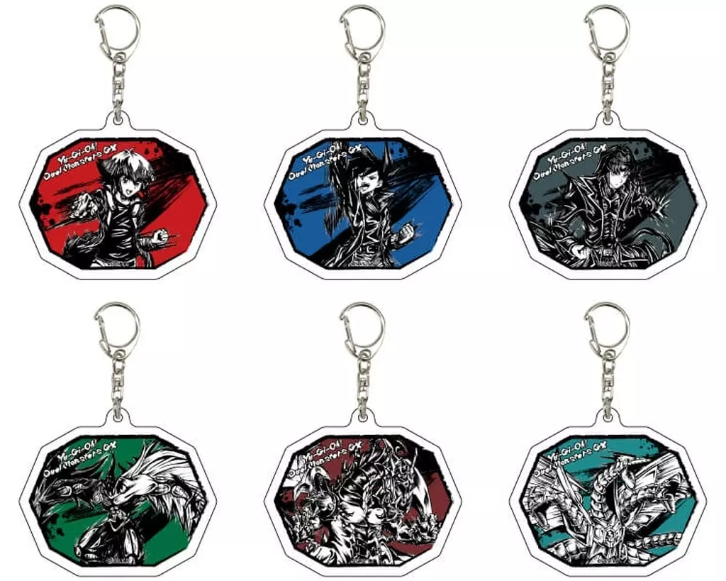全6種セット 「遊☆戯☆王デュエルモンスターズGX アクリル 05.墨絵イラスト」
