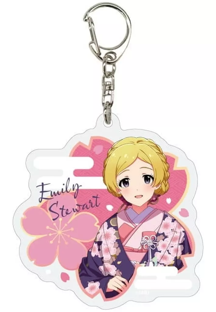A.エミリー スチュアート 「アイドルマスター ミリオンライブ! アクリルキーホルダー 05.桜の和装ver.(描き下ろしイラスト)」