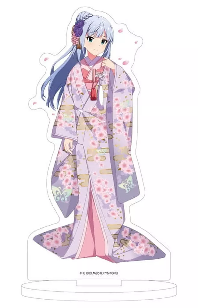 06.白石紬(桜の和装ver.) 描き下ろしイラスト アクリルスタンド 「アイドルマスター ミリオンライブ!」