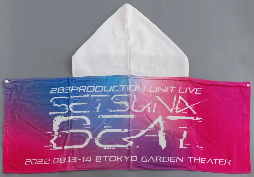 イベントロゴ 公式フード付タオル 「アイドルマスター シャイニーカラーズ 283PRODUCTION UNIT LIVE SETSUNA BEAT」