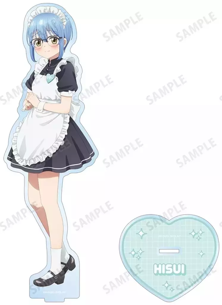 蔓深ひすい 描き下ろし メイドver. 特大アクリルスタンド 「ワンルーム、日当たり普通、天使つき。 POP UP SHOP in AMNIBUS STORE」