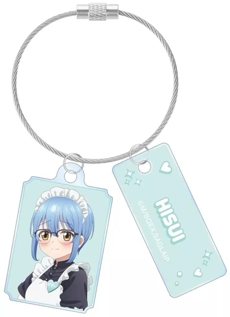 蔓深ひすい 描き下ろし メイドver. 2連ワイヤーアクリル 「ワンルーム、日当たり普通、天使つき。 POP UP SHOP in AMNIBUS STORE」