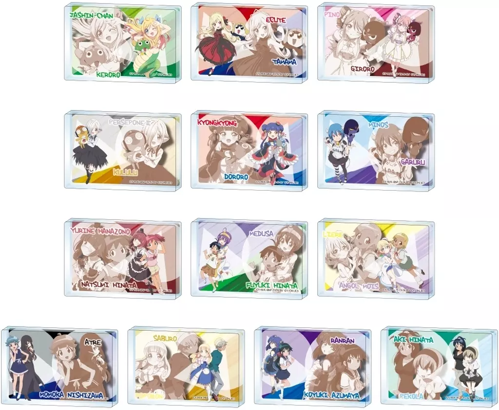アクリルスタンド・アクリルパネル　全13種セット 「邪神ちゃんドロップキック×ケロロ軍曹 ミニアクリルブロック」