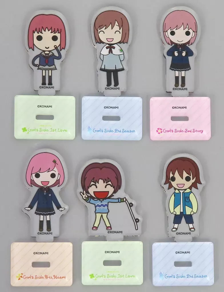 全6種セット 「ときめきメモリアル Girl’s Side ときめき生活 応援オンリーショップ ミニキャライラストアクリルスタンドコレクション D」_image