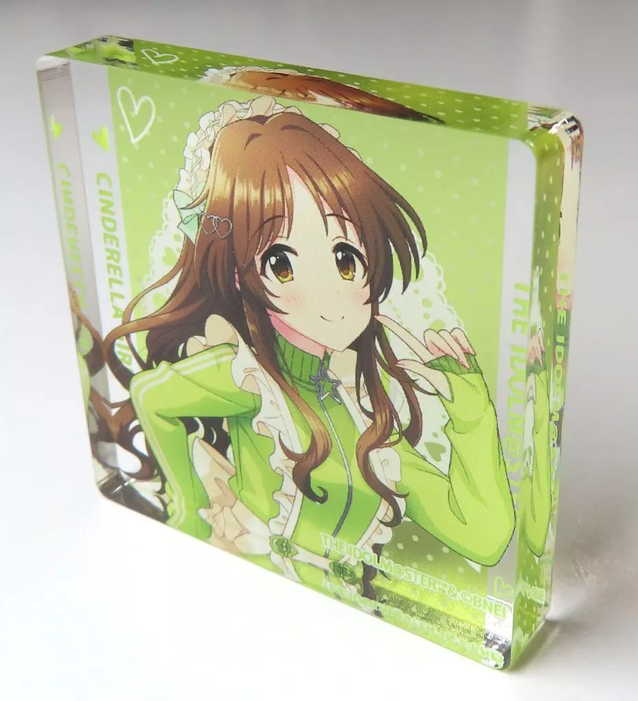 高森藍子 「アイドルマスター シンデレラガールズ×アクアシティお台場コラボ アクリルブロック ジャージメイドver.」