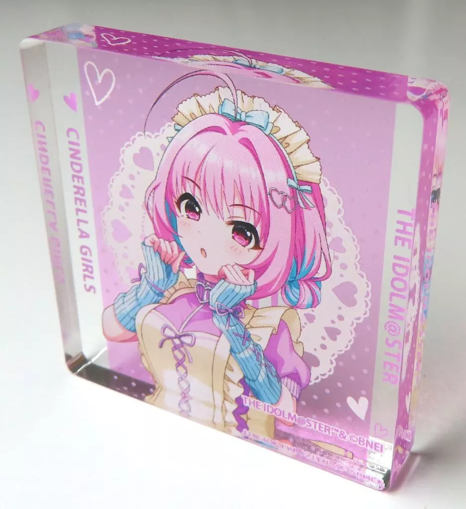 夢見りあむ 「アイドルマスター シンデレラガールズ×アクアシティお台場コラボ アクリルブロック ジャージメイドver.」