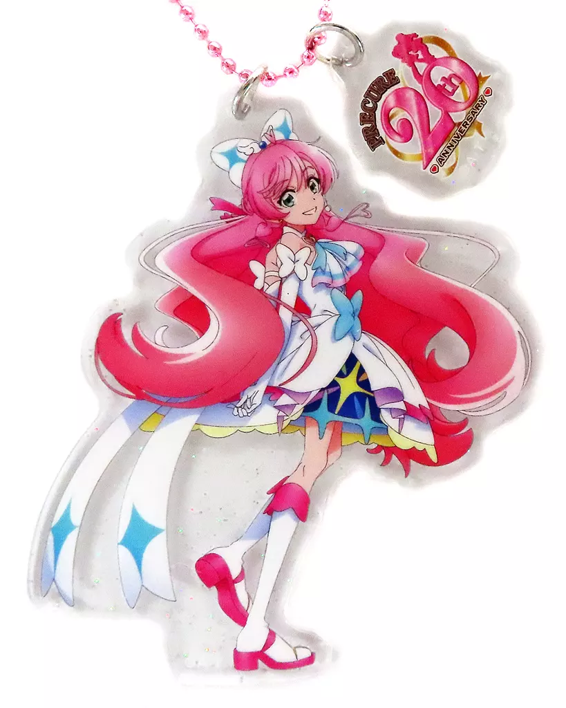 75.キュアプリズム 20周年アニバーサリー ラメ入りアクリルキーチェーン 「プリキュアシリーズ」 プリティストア限定