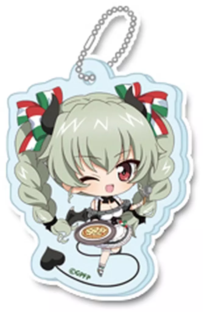 アンチョビ 「ガールズ＆パンツァー 最終章 ぷちちょこ トレーディングアクリル 小悪魔ウエイトレス」