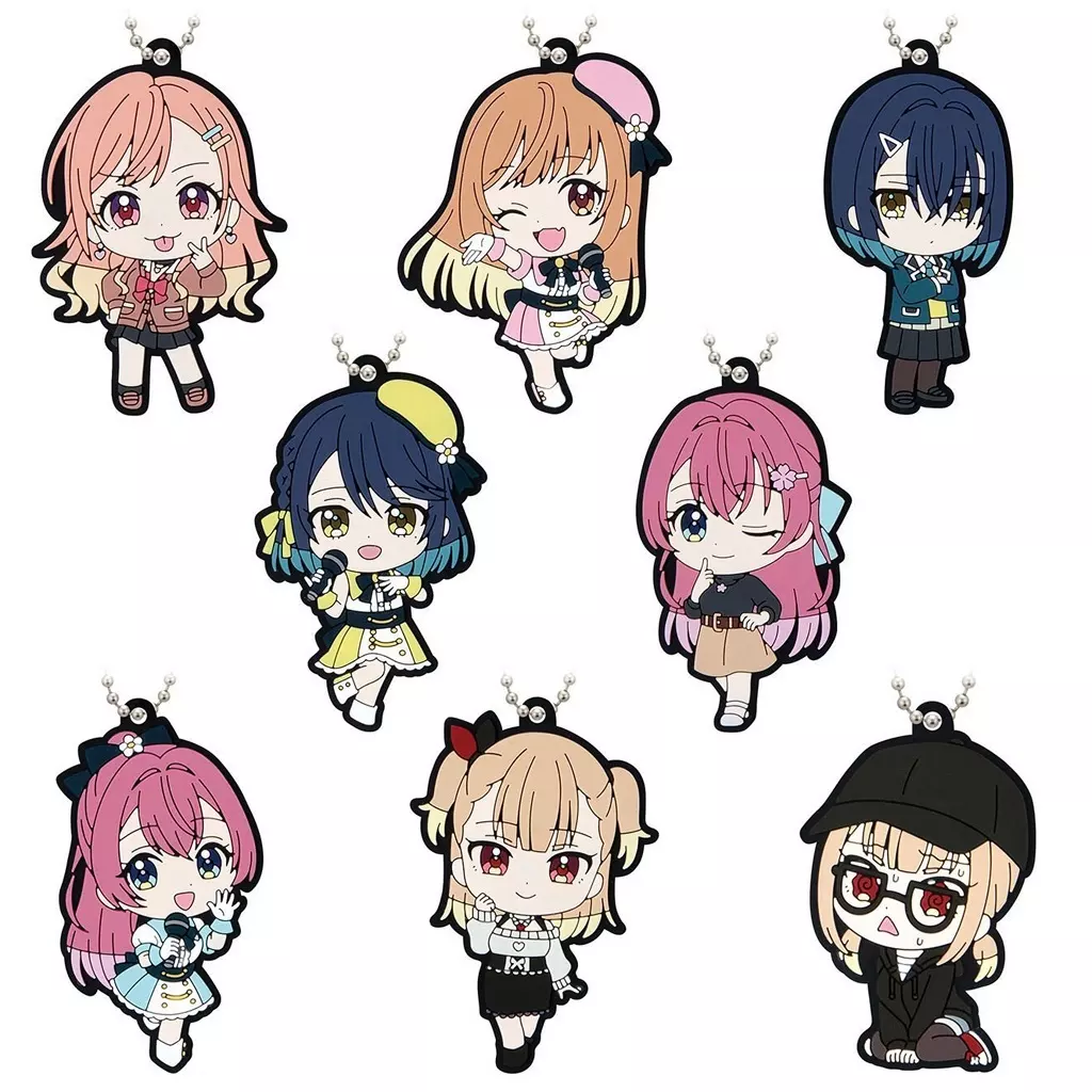全8種セット 「声優ラジオのウラオモテ カプセルラバーマスコット」