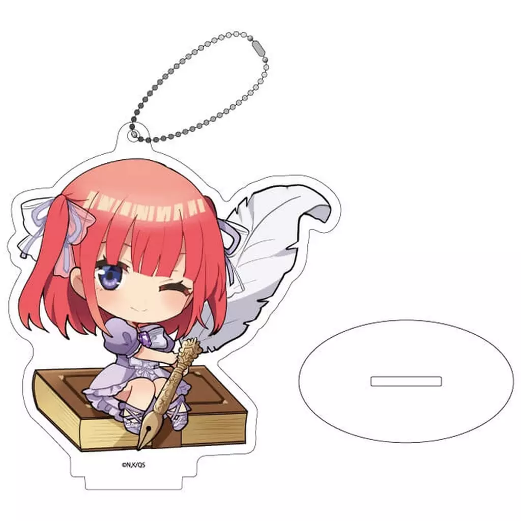 07.中野二乃 アクリルスタンド 本の守り人ver.(ミニキャライラスト) 「五等分の花嫁∽」