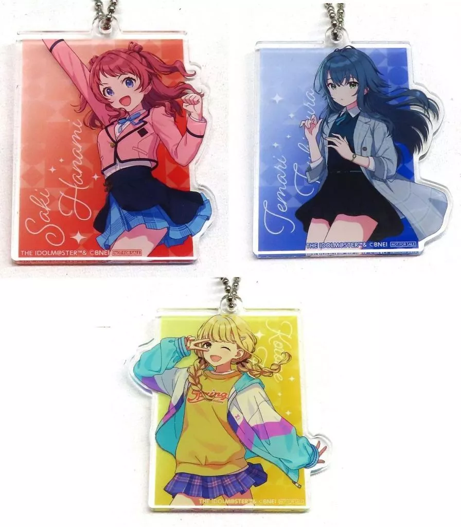 全3種セット アクリル 「学園アイドルマスター HOP!STEP!JUMP!キャンペーン in ナムコ」 クレーンゲームプレイ特典