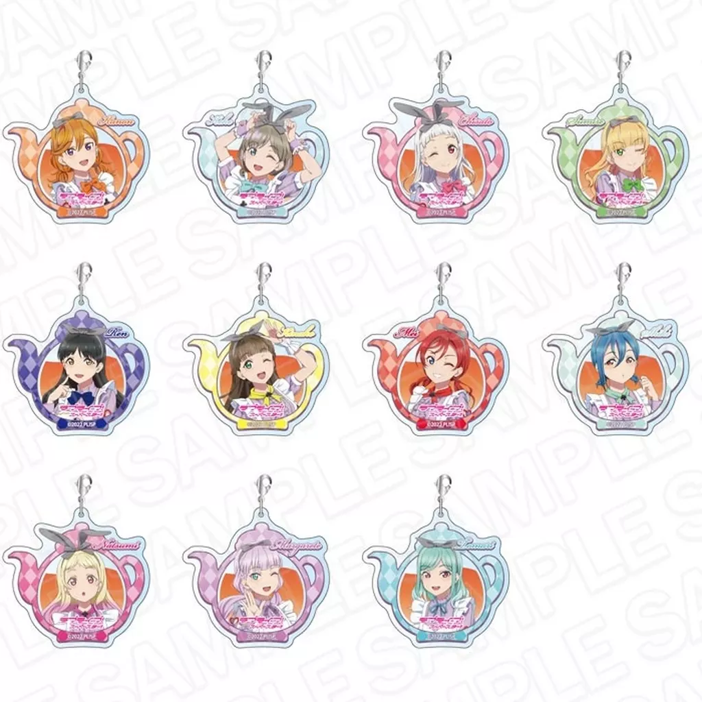 全11種セット 「THEキャラCAFE STAND×ラブライブ!スーパースター!! アクリルチャーム ティーサロンメイド ver.」