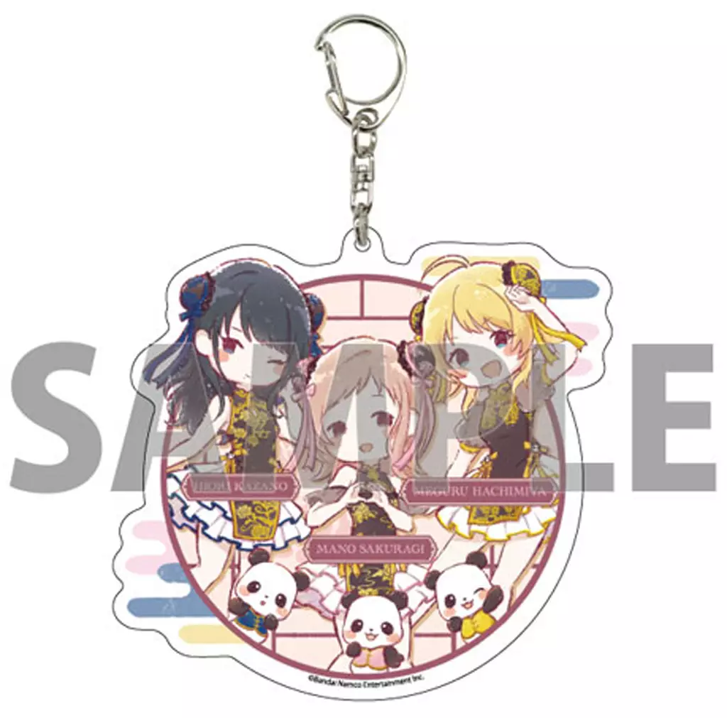 イルミネーションスターズ デカアクリルキーホルダー 集合デザイン チャイナver.(グラフアートイラスト) 「アイドルマスター シャイニーカラーズ POP UP SHOP in TOWER RECORDS」
