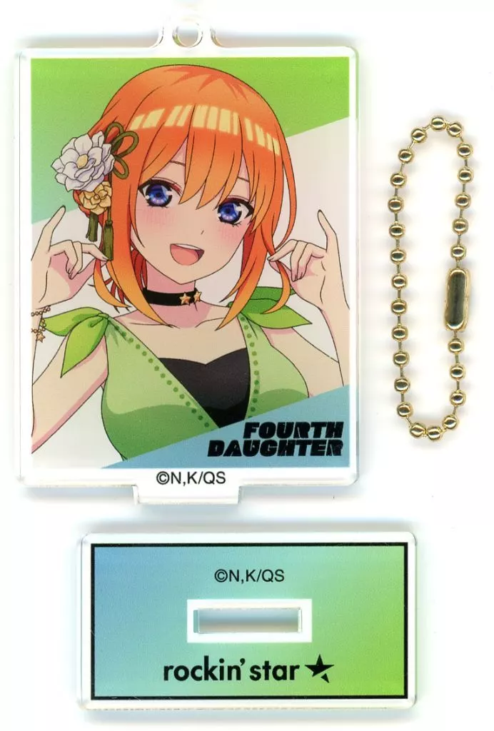 中野四葉(アップ) 「rockin’star×五等分の花嫁∽ POP UP SHOP in AMNIBUS STORE rockin’starコラボ 描き下ろし ロックアイドルver. トレーディングアクリルスタンド」