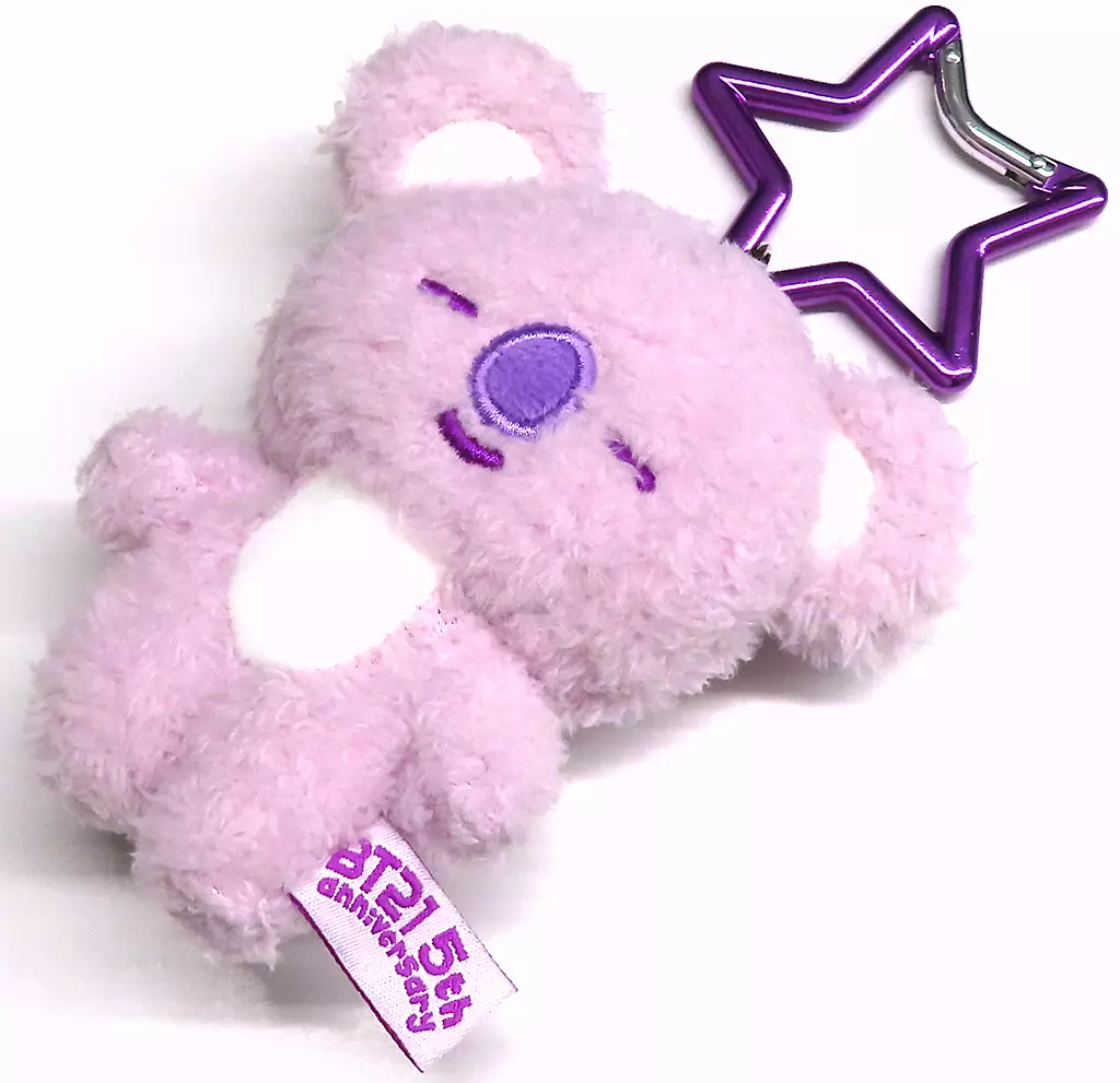 KOYA(アールエム) BT21 5周年記念 レインボーカラーマスコット パープル 「BT21 5周年記念アート展 ～Always together～」