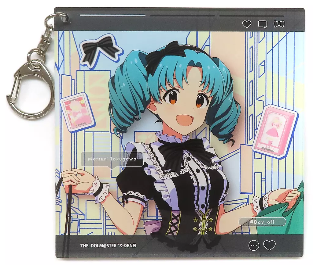 徳川まつり モチーフアクリルキーホルダー 秋葉原っぱフェスティバル 描き下ろし ver. 「アイドルマスター ミリオンライブ! シアターデイズ 7th Anniversary in AKIHABARA ～秋葉原っぱフェスティバル～」
