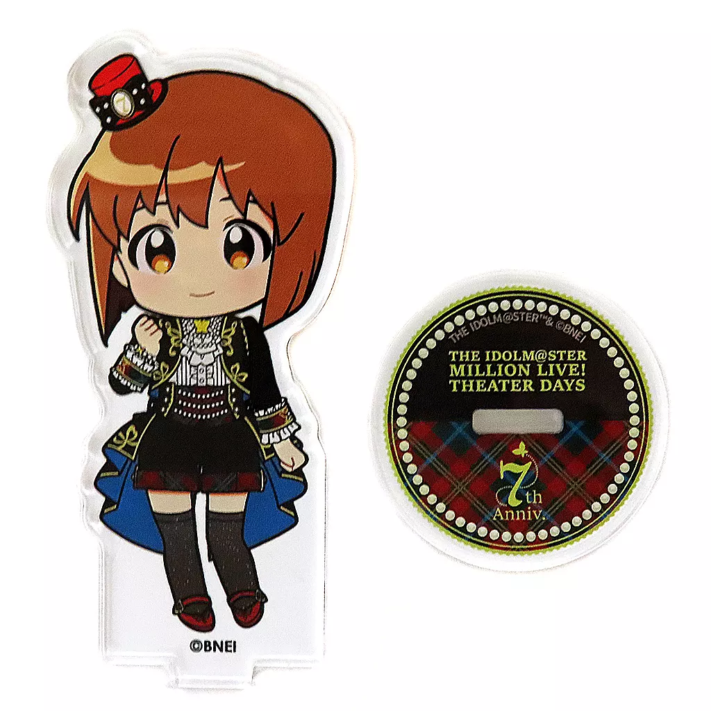 萩原雪歩 ちびキャラアクリルスタンド ブライテスト・ショーケースver. 「アイドルマスター ミリオンライブ! シアターデイズ 7th Anniversary in AKIHABARA ～秋葉原っぱフェスティバル～」