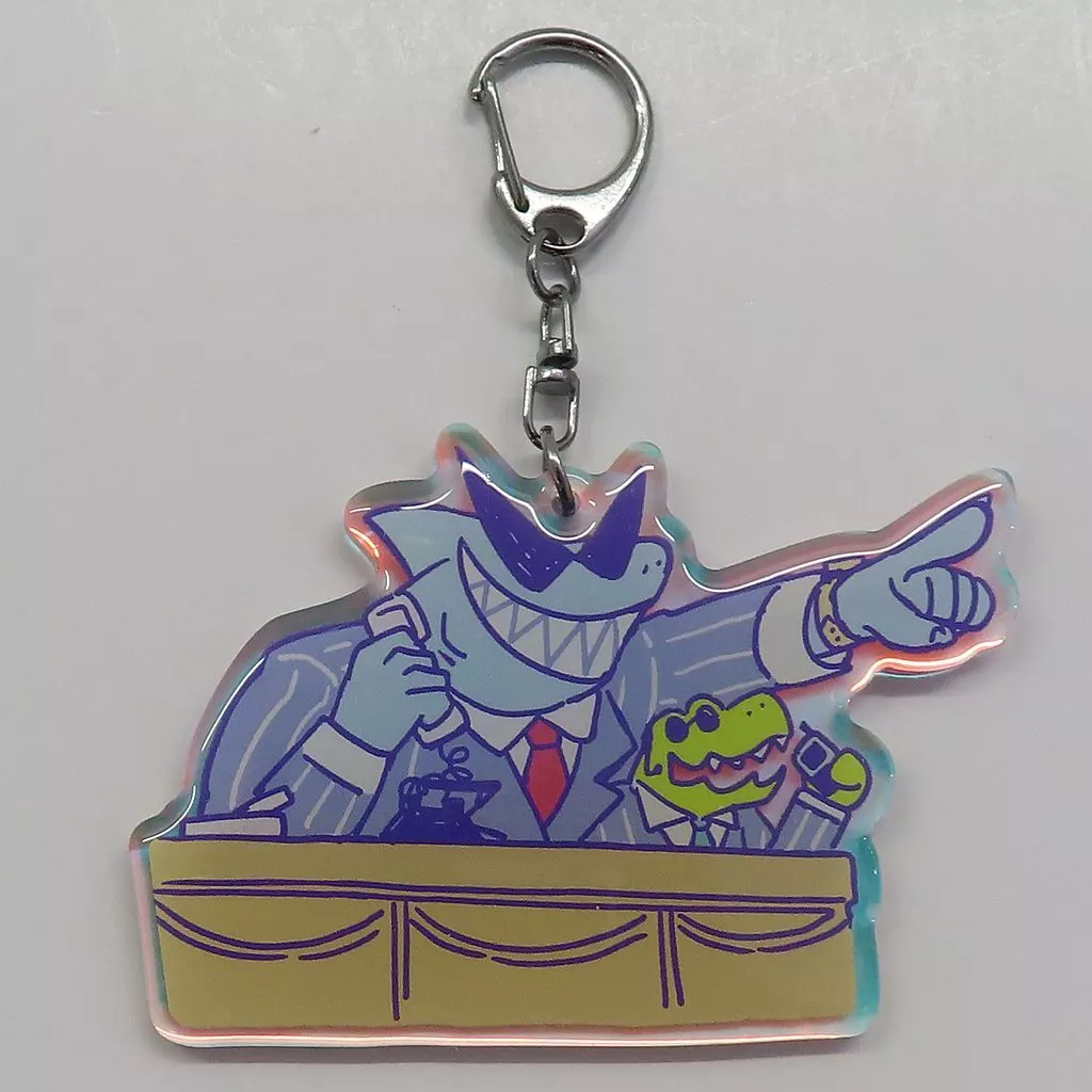 鮫羽田社長 「OMORI ボスラッシュ アクリルキーチェーン」