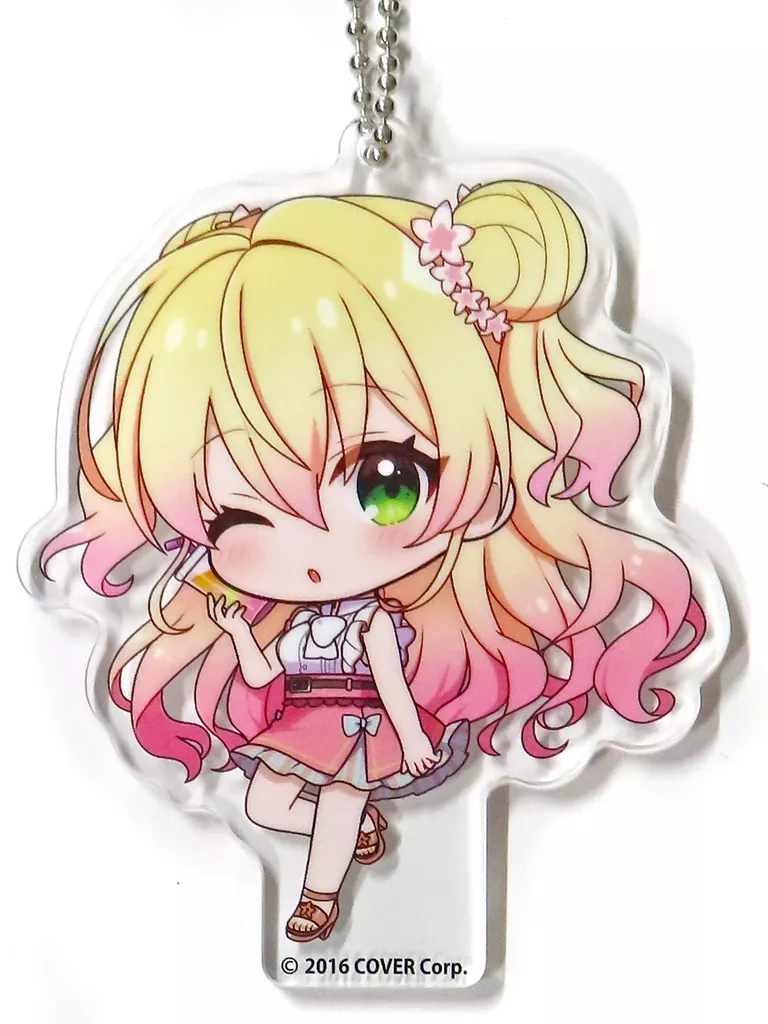 桃鈴ねね デフォルメアクリルボールチェーン ねぽらぼとおでかけver. 「バーチャルYouTuber ホロライブ」 GiGO限定
