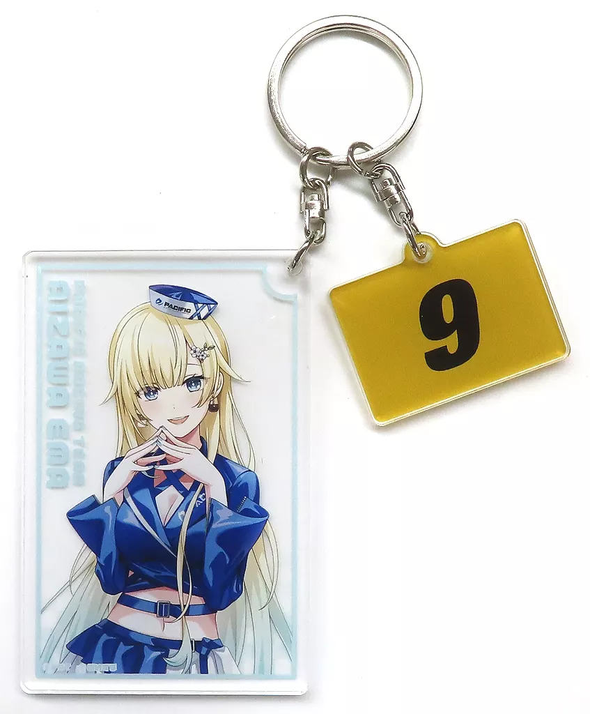 藍沢エマ カード型アクリル 「PACIFIC RACING TEAM×バーチャルYouTuber ぶいすぽっ! RACING PROJECT」 SUPERGT Rd.1グッズ