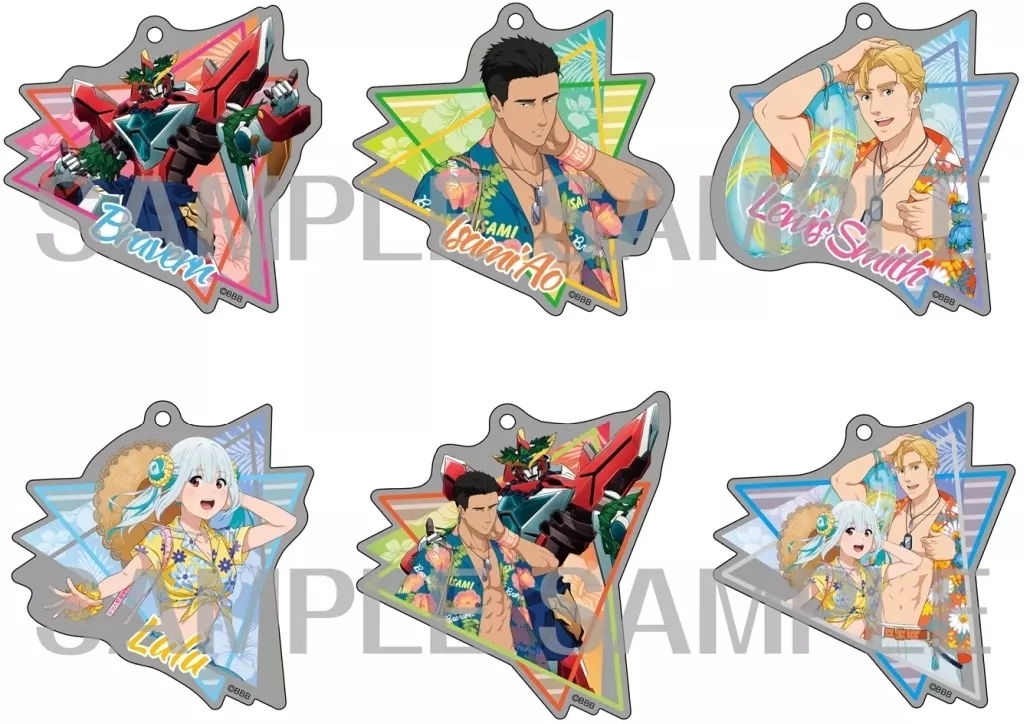 全6種セット 「勇気爆発バーンブレイバーン 描き下ろしアクリルコレクション ハワイver. 」