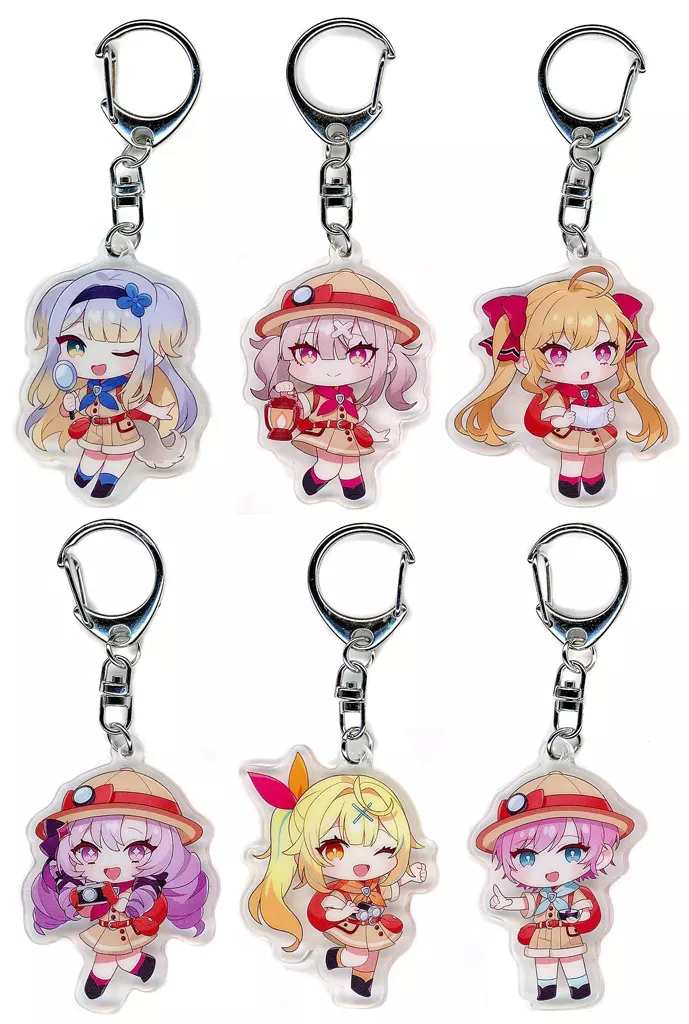 全6種セット アクリル 「DMMスクラッチ! バーチャルYouTuber にじさんじ サバイバル」 D賞