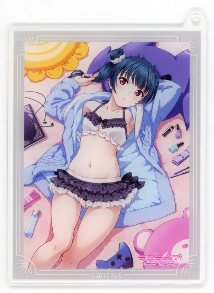 津島善子 水着Ver. アクリルカード 「くじ引き堂 ラブライブ!サンシャイン!! オンラインくじ Ver.LoveLive!Days5周年～Aqours～」 C-15賞