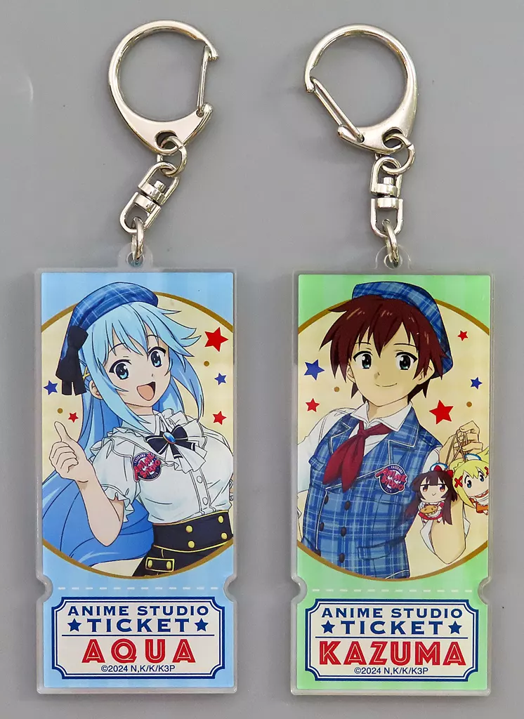 カズマ＆アクア チケット風セット STUDIO CAST ver. 「この素晴らしい世界に祝福を! 3」