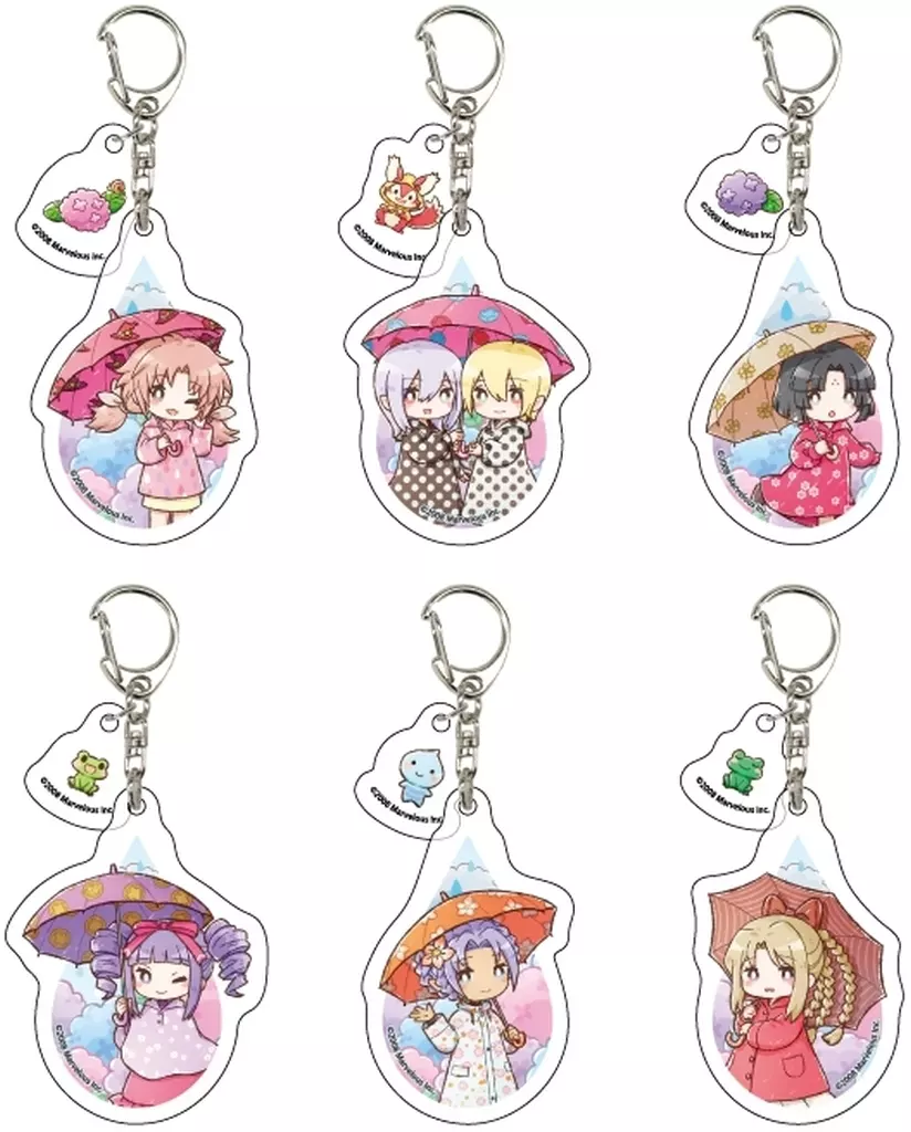 全6種セット 「ルーンファクトリー フロンティア パーツ付きアクリル 02.梅雨ver. グラフアートイラスト」