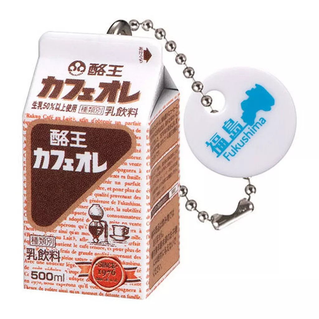 酪王カフェオレ 500ml＜酪王協同乳業(株)＞ 「全国農協乳業協会 牛乳パックミニチュアチャーム」