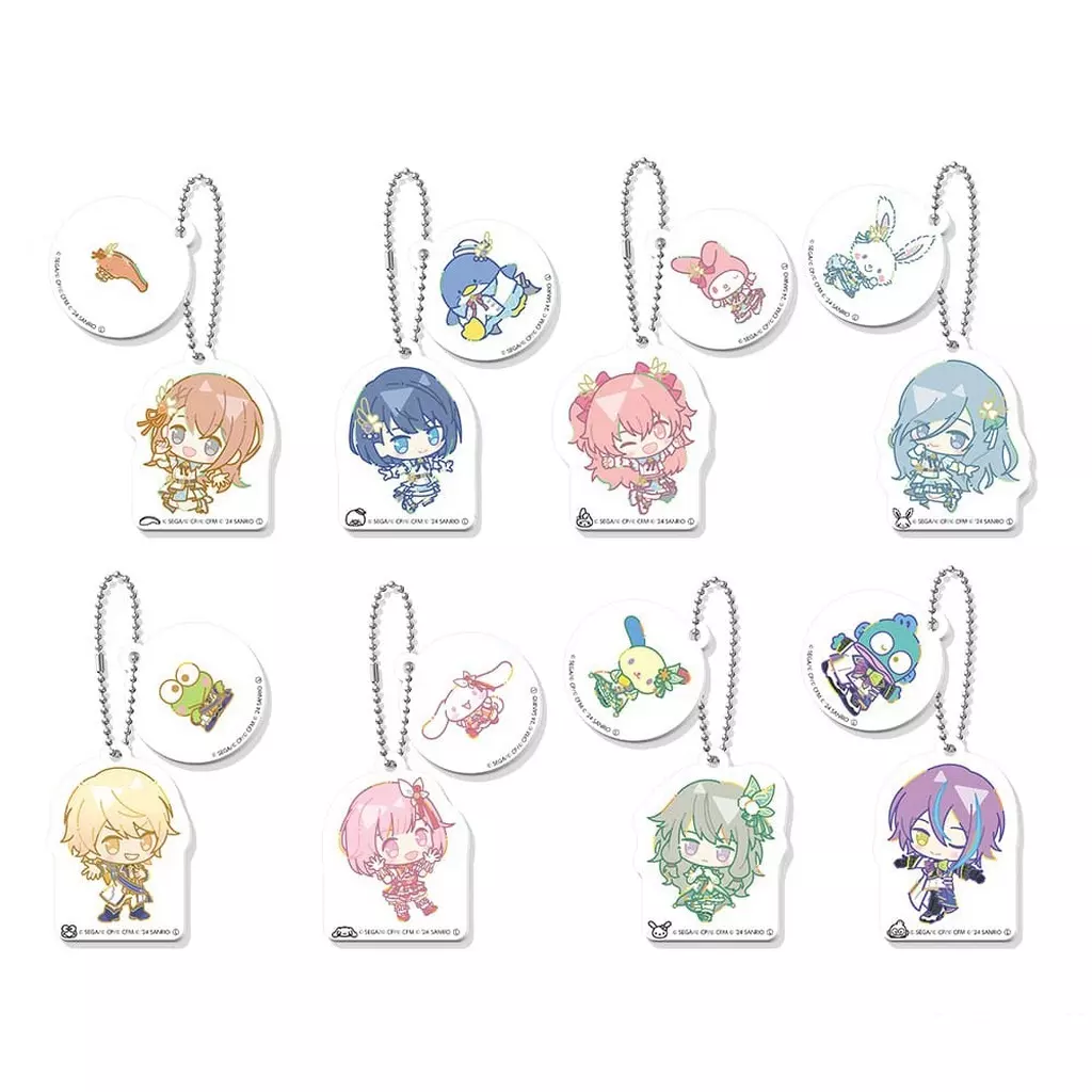 全8種セット 「プロジェクトセカイ カラフルステージ! feat.初音ミク×サンリオキャラクターズ カプセルミニキャラWアクリルキーチェーンコレクション Vol.2」