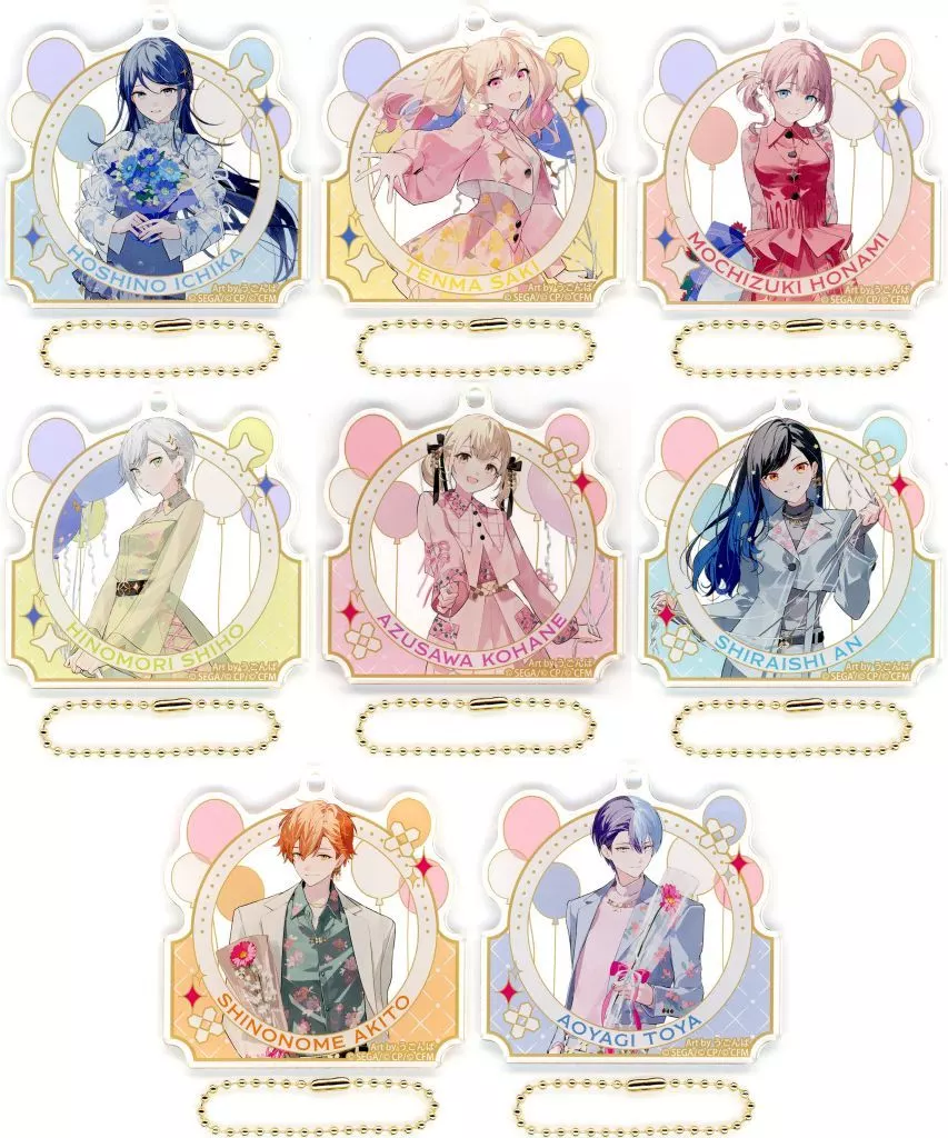 全8種セット 「プロジェクトセカイ カラフルステージ! feat. 初音ミク 4th Anniversary 感謝祭 アクリルコレクション A」