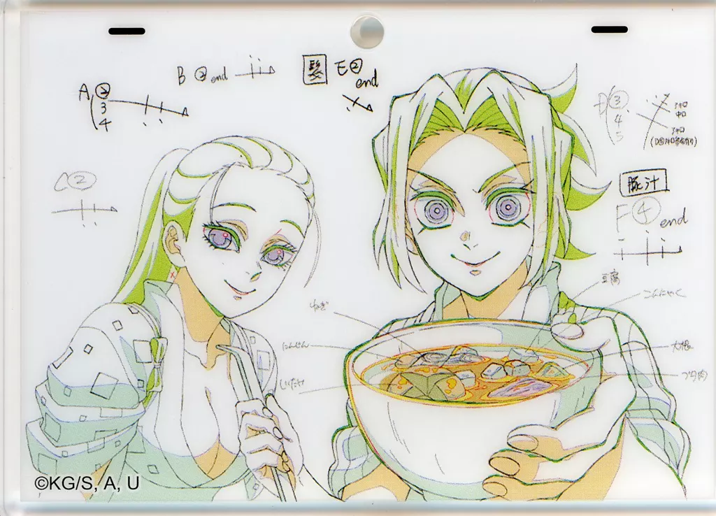 雛鶴＆まきを 原画風アクリルチャーム 「鬼滅の刃 柱稽古編×ufotable DINING 第二期」 お楽しみくじ景品