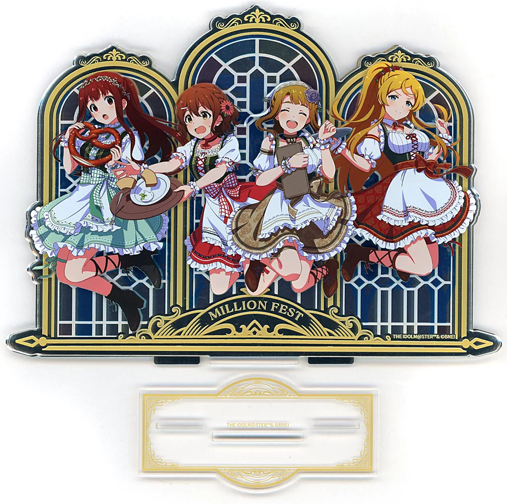 集合 アクリルプレート MILLION FEST Ver. 「-World Wide Meal- アイドルマスター ミリオンライブ!×STELLAMAP CAFE」
