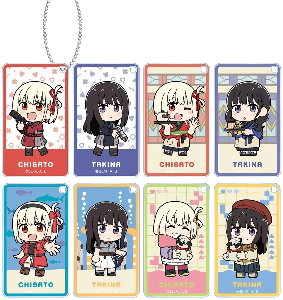 全8種セット 「リコリス・リコイル  描き起こし Art by 荒* ちびキャラ トレーディングスクエアアクリル」