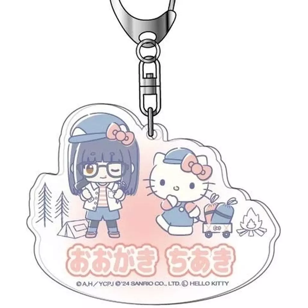 大垣千明×ハローキティ アクリル 「ゆるキャン△ SEASON３×サンリオキャラクターズ」