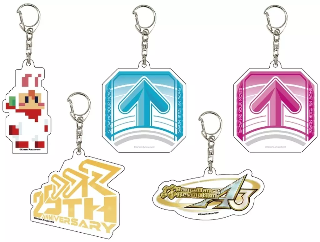 全5種セット 「pop’n music UniLab＆DDR アクリル 03.公式イラスト」