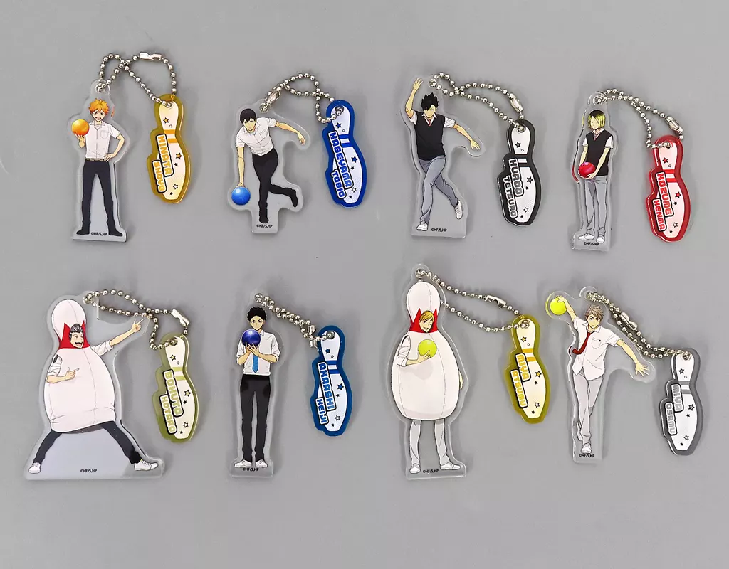 全8種セット 「ハイキュー!!×Round1 トレーディングアクリル ROUND1コラボver.」