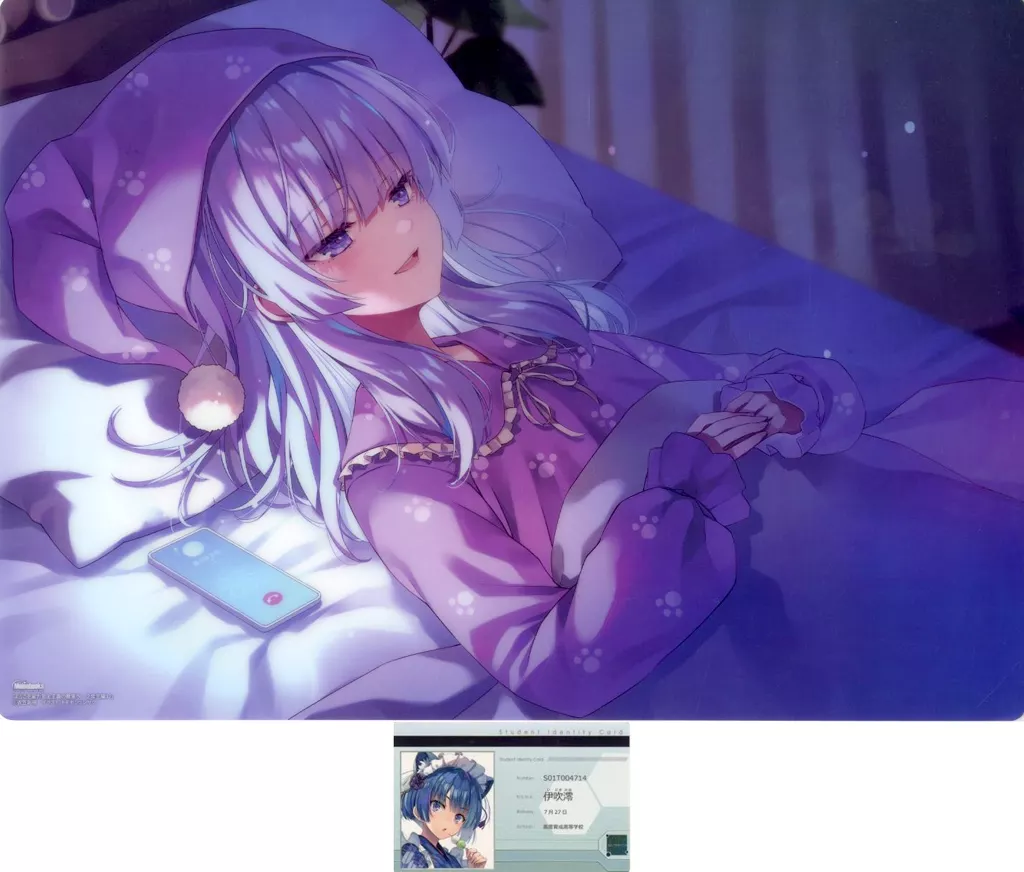 [単品] トモセシュンサクイラスト デスクマット＆ICカードステッカー 「ライトノベル ようこそ実力至上主義の教室へ 2年生編 12巻 メロンブックス限定版」 同梱特典