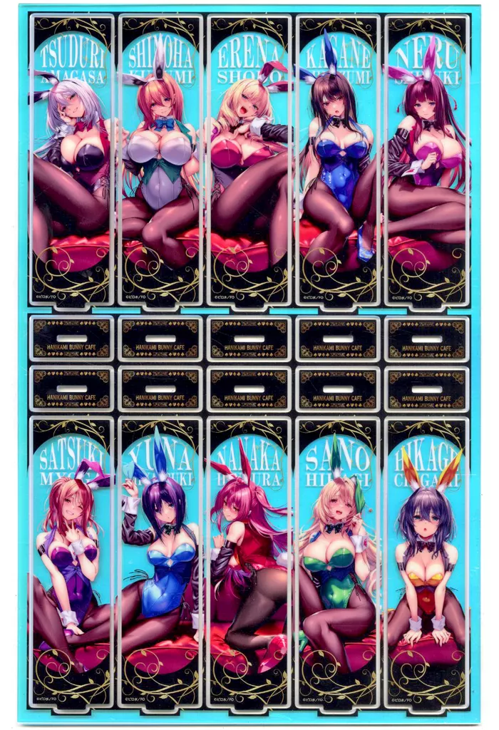 アクリルスタンド・アクリルパネル　集合 オーロラアクリルスタンド 「ピロ水 はにかみ、彼女は恋をする×フロンティアワン(カフェアサン) はにかみバニーカフェ」