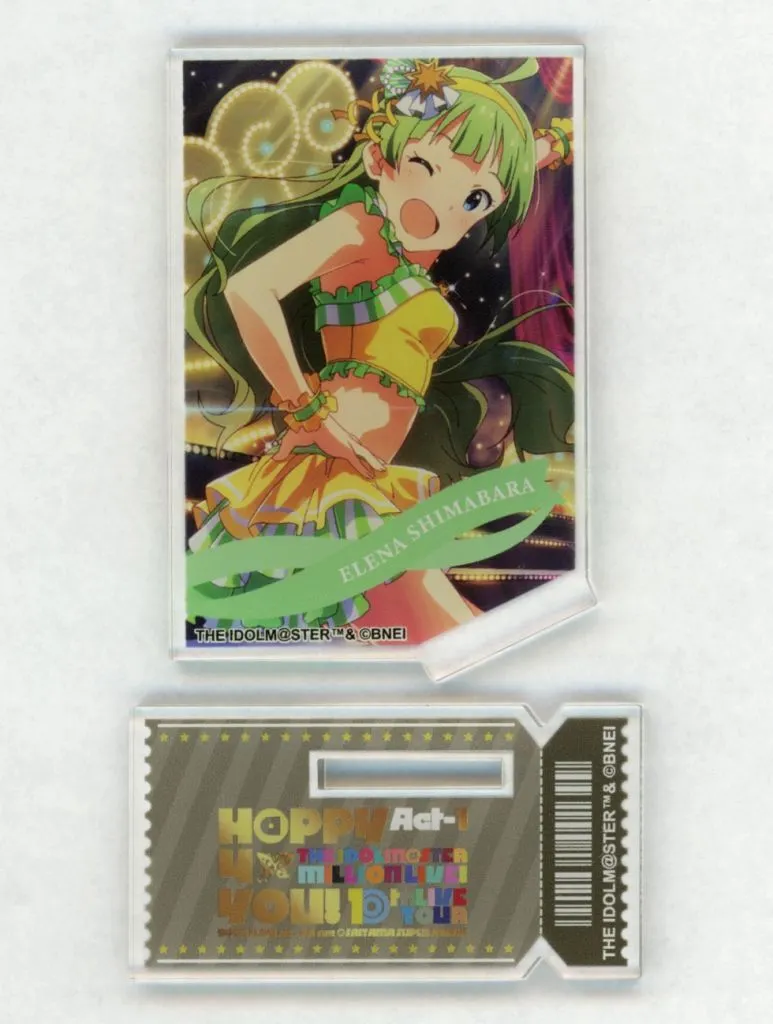 島原エレナ(10th Act-1 Blu-ray発売記念 ver.) 公式ミニアクリルカードスタンド 「アイドルマスター ミリオンライブ!」