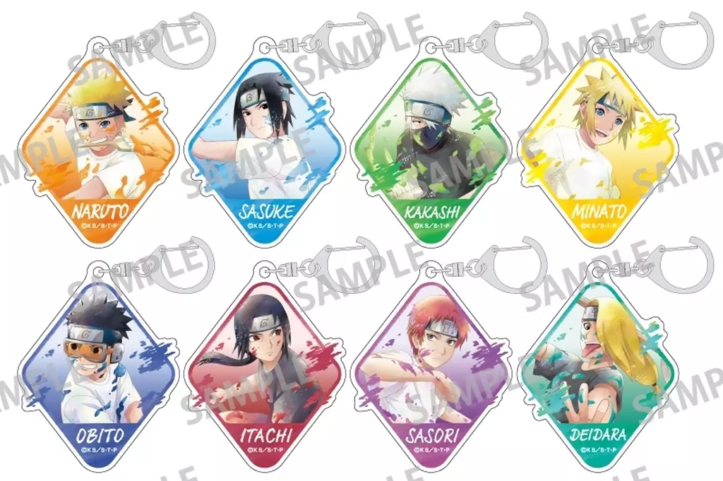 全8種セット 「NARUTO-ナルト- 疾風伝 トレーディングアクリル ペイント カミアニTOUCH」